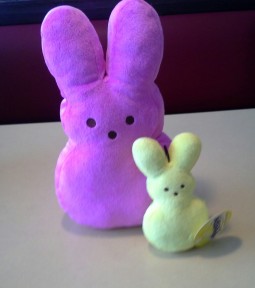 easter peeps dog toys