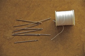 Photo by Margaret Mendel needle and thread