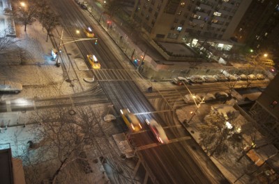 Photo by Margaret Mendel snowy night