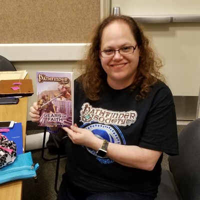 author Gabrielle Harbowy at the Bookwyrm convention